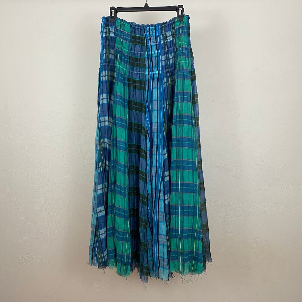 FP One - Free People Lausanne Convertible Maxi Skirt - Oxford Plaid Combo - Med